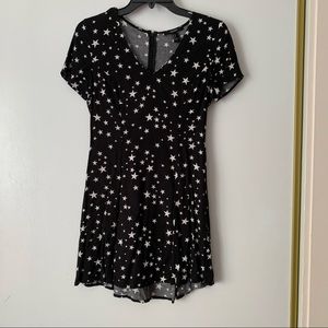 Black and White Starry Forever 21 Mini Dress